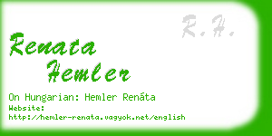renata hemler business card